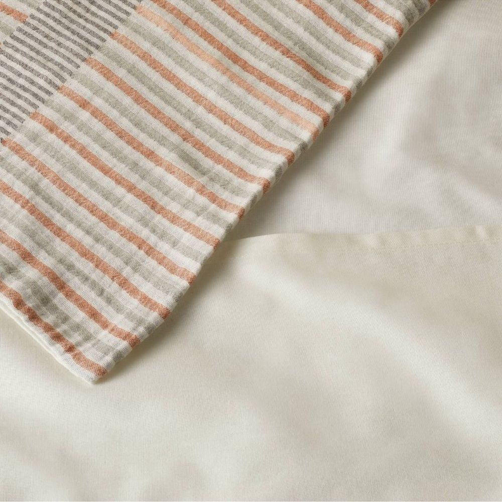 Yarn Dyed Gauze Stripe Comforter & Sham Set Cream - Opalhouse™ with Jungalow - Picture 4 of 8